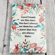 Good Friends Are Like Stars Notebook Spiral Journal Friendship Gift for Women