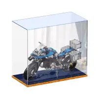 在飛比找露天拍賣優惠-底價!42063 寶馬摩托車高樂LEGO模型透明收納防塵盒防