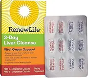 Renew Life Adult Cleanse - 3-Day Liver Cleanse - Vital Organ Support - 2-Part, 3-Day Program - Gluten, Dairy & Soy Free