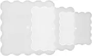SECFOU Silicone Fruit Tray Molds 3 Pack Epoxy Resin Casting Mould DIY Tea Cup Mat Mold Resin Molding