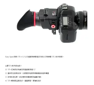【控光後衛】Carry Speed VF-4 LCD View Finder VF-4 LCD PLUS取景器 【公司貨