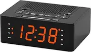 Alarm Clock for Bedroom with FM Radio, Bluetooth, Dimmable LED Display, Sleep Timer, Adjustable Volume, Dual Alarm with ON/Off Button, Bedside Clock for Adults Seniors Kids iTOMA 515