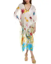 Natori Silk-Blend Caftan