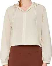 [NWUGTHTX] Women's Long Sleeve UPF 50+ Sun Protection Jacket, Running Hiking Athletic UV Shirt, Light and Breathable