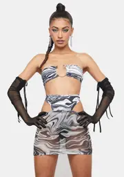 So Over You Cut Out Skirt Set