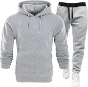 [Generic] Men Winter Fleece Red Hoodies Pants Casual Jogger Suit Tracksuit Sweatshirt Woman Pullover