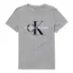 Calvin Klein 經典印刷CK文字圖案短袖T恤(女)-灰色