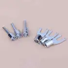 3x Rhodium Plated Copper Power Socket Installation Connector Y Fork Banana Plugs