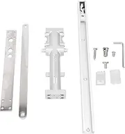 Automatic Door Closer, Aluminum Alloy Hydraulic Door Closer, 2 Speed Adjustable, Suitable for Wooden, Metal