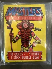 1984 TOPPS MASTERS OF THE UNIVERSE Unopened Sealed Wax Card Pack - MOTU TEELA