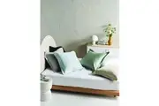 Augusta European Pillowcase (Grey) - 65x65cm
