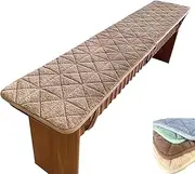 Seat Cushion Bench Indoor/OutdoorNon-Slip Garden Bench Seat Pads 100cm/120cm/150cm x 35cm/30cm,Garden Patio, Long Chairs Window Patio Swing(Coffee,12x59x0.6in)