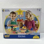 Learning Resources Pretend & Play Kitchen Set Dishes Utensils Pots Kids Toys +