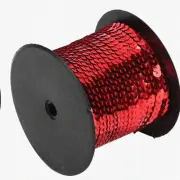 SparkleRibbon: 100 Yards of 6mm Flat Sequin Trim for DIY Projects & Accessories