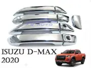 Chrome Door Handle Cover Trims Fit Isuzu Dmax D-Max 4 Door Double Cab 2020 Basic