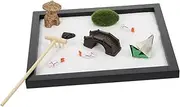 1Set Zen Sandbox Ornament of Desk Sand Table Artware for Home Decor Craft for Meditation and Zen Garden Accessory