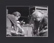 8X10" Matted Print Picture, Grateful Dead: 1990, Jerry Garcia, Bob Weir