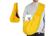Zoomies Dog and Cat Sling Carrier - Yellow