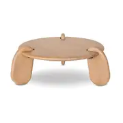 Bowen Indoor Round Timber Coffee Table - Indoor Coffee Tables