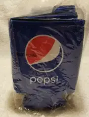 Pepsi Logo Blue & White Foam Collapseable Koozie Can Drink Holder pack of 25 New
