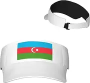 [Generic] National Emblem of Azerbaijan Sun Visor Hats Azerbaijani Sunscreen Visor Cap for Sport Beach Tennis Golf Running Hiking