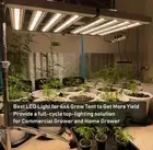 640W Foldable Full Spectrum Sunlike LED Grow Light 8 Bars for Indoor Plants Grow