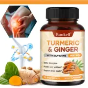 Turmeric Curcumin with Bioperine 1950mg High Absorption Triple Strength Capsules