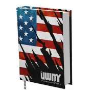 New York School Diary America Flag Padded Cover Undated 16.5X11.7