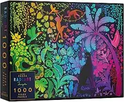 Elena Essex 1000 Piece Jigsaw Puzzle for Adults (Radiant Jungle) | Puzzle 1000 Pieces | Puzzles for Adults | Animal Bird Rainbow Gradient Puzzle | Adult Puzzles Size 28 x 20 inches
