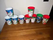 Hallmark Peanuts Disney Mickey Mouse & Friends Batman Cups Lot Of 9 NEW!