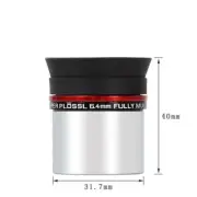 Telescope Accessories 6.4mm Plossl - 1.25" High-Power Astronomy Eyepiece FMC