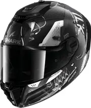 Shark Spartan RS Xbot Carbon Helmet, black-silver, Size 2XL for Men Black Silver