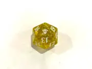 Magic MTG Spindown Counter (D20 Dice/Die) Mar 2015 'Dragons Of Tarkir - Gold'