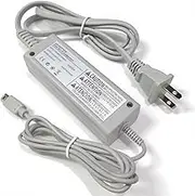 OSTENT US Type Home Wall Charger AC Adapter Power Supply Compatible for Nintendo Wii U Gamepad