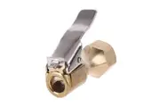 Air Chuck 1/4" BSP Female Open Flow Straight Lock On Tire Chuck with Clip