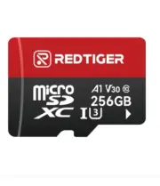 REDTIGER High Speed 256GB Micro SD Card with Adapter, microSDXC UHS-I Clas