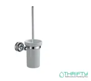 PLD Kingston Toilet Brush and Holder Hampton Style Federation Chrome KTTB&H
