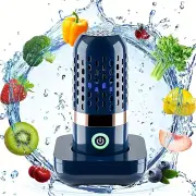 NNETM Fruit and Vegetable Purifier - OH-Ion Capsule: Fast, Portable, and Wireless- Blue