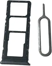 ruichuang OEM Dual SIM Card Tray SD Card Tray Slot Holder Compatible with Tecno Spark 7 Plus Black
