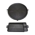 BBQ Griddle BBQ Grill Pan Easy to Clean Nonstick Portable Grilling Pan Barbecue