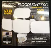 BELL + HOWELL 100-Degree Solar LED White 3-Head Motion-Activated Flood Light