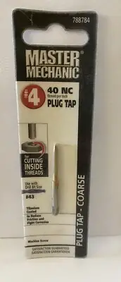 #4 - 40 NC Plug Tap MASTER MECHANIC P/N 788784