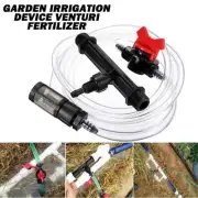 3/4" Garden Irrigation Device Venturi Fertilizer Injector Switch Water Tube Set
