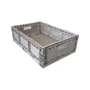 5 x 33L Folding Flat Collapsible Plastic Storage Containers Crate Bin Crates Box