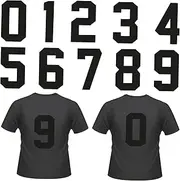 TOKIDNY 20pcs Iron Numbers Patches for DIY Clothing Decor Heat Transfer Stickers for T Shirts Jackets Jeans and More Easy to Use Iron Decals for Clothing Repair