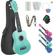 MUSTAR Soprano Ukulele Kids for Beginners - 21 Inch All in 1 Kit
