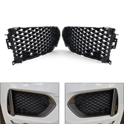 Opened Mesh Front Bumper Fog Light Grille With PDC For Jaguar F-Pace 2016-2020 (for: Jaguar)