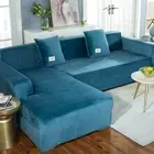 Velvet Sofa Covers Plush Slipcover Lounge Couch Cover Protector 1 2 3 4 Seater