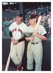 MICKEY MANTLE AND TED WILLIAMS NEW YORK YANKEES RED SOX 5X7 PHOTO