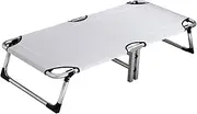 Steel Foldable Camping Bed Lightweight Camping Bed Washable Foldable Bed Double Pipe Extra Strength for Outdoor Office